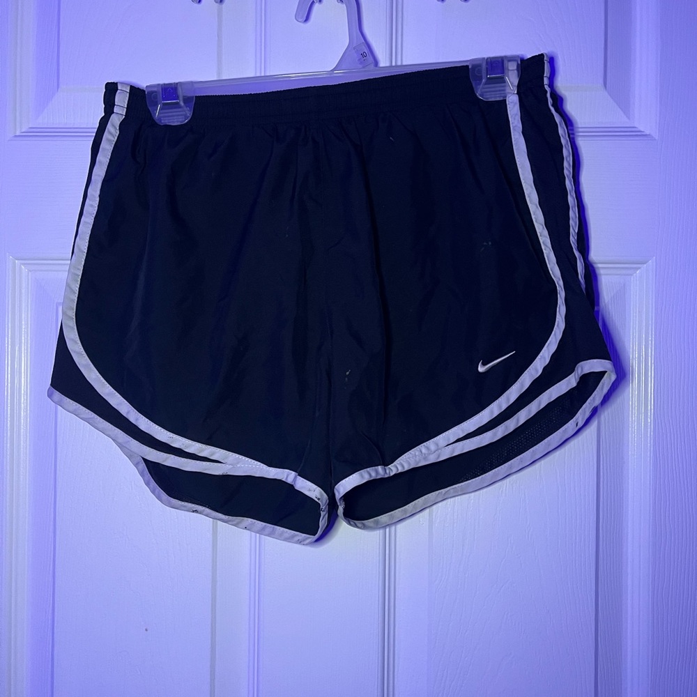Black and white Nike shorts